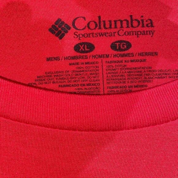 Columbia PFG Men's Beall's Short Sleeve Casual T-shirt Red Size XL NWT - Picture 8 of 8